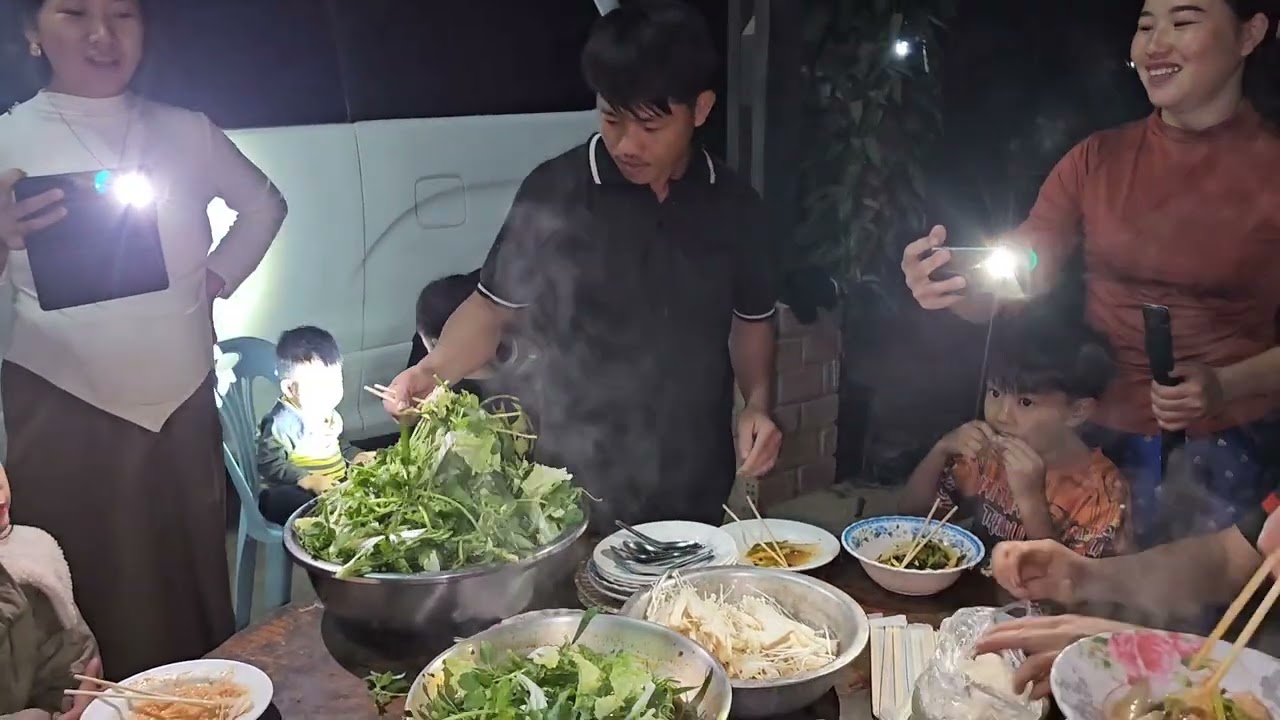 Tai ntsuab thiab nyab nkawv mu yuav zaub lo ua xe xua rau peb noj qab tiag2 