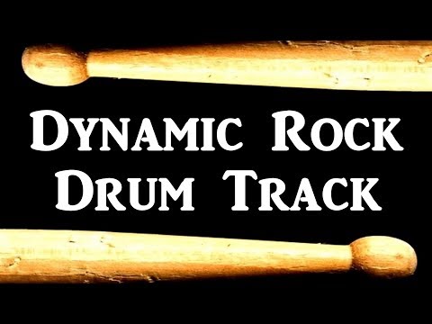 dynamic-rock-100-bpm-drum-track-simple-drum-beat-for-bass-guitar-backing-#380