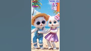 Cute baby girl dancing #cat #babydance #catdance #cartoon #ytshorts