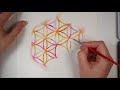 Flower of Life time lapse watercolor painting