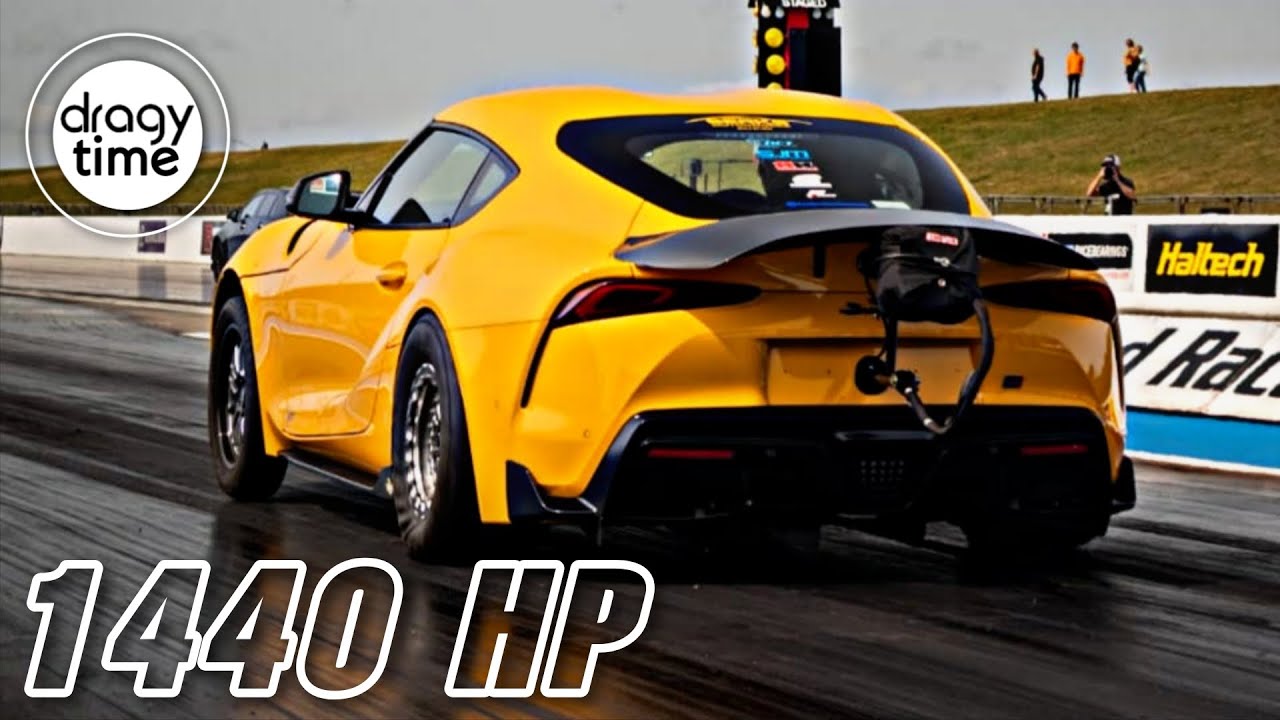 1440 HP Toyota Supra A90 GR | 1/4 Mile in 8.05 Seconds with 281 Km/h (175 mph)