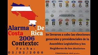 Costa Rica eas alarm 2006 🇨🇷