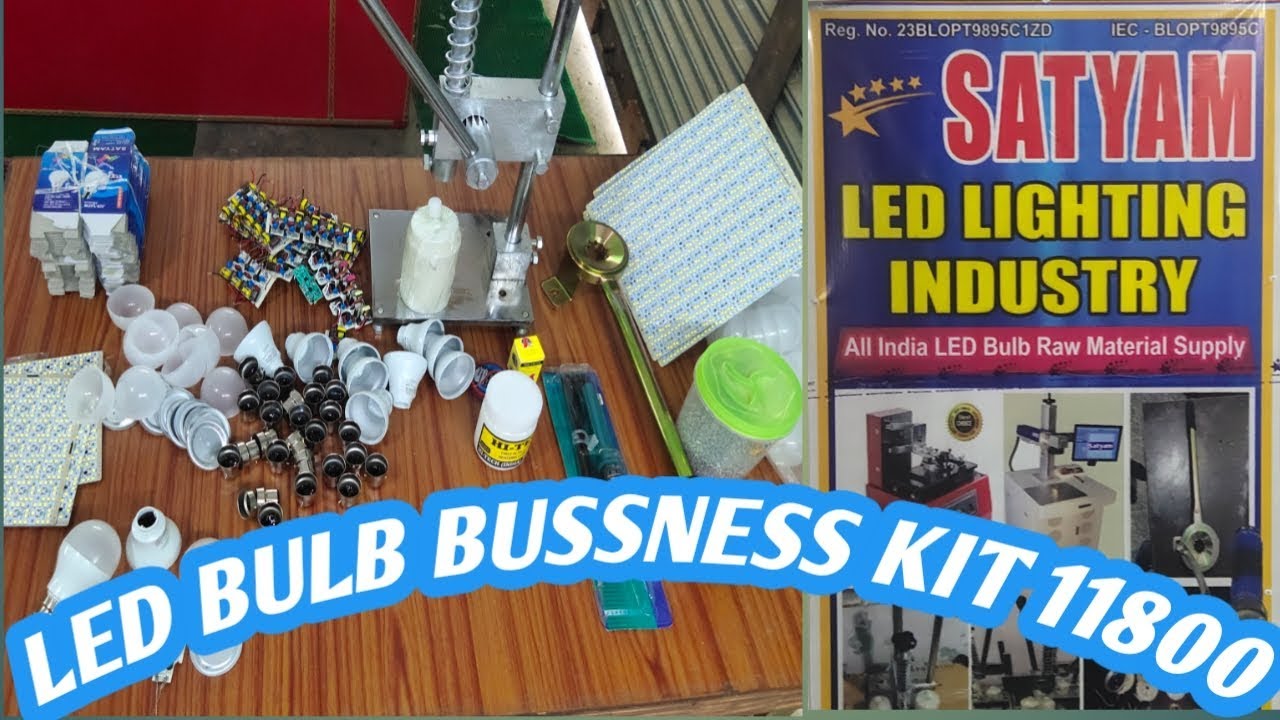 LED BULB BUSINESS KIT 11800 LED BULB RAW MATERIAL YouTube