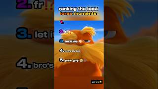 Ranking The Best Lorax Momentsshorts