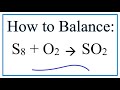 Balancing Chemical Equations Concepts