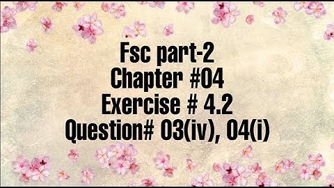Fsc part-2 || chapter #04 || Exercise# 4.2 || rotation of axes ||Question # 03(iv), 04(i)