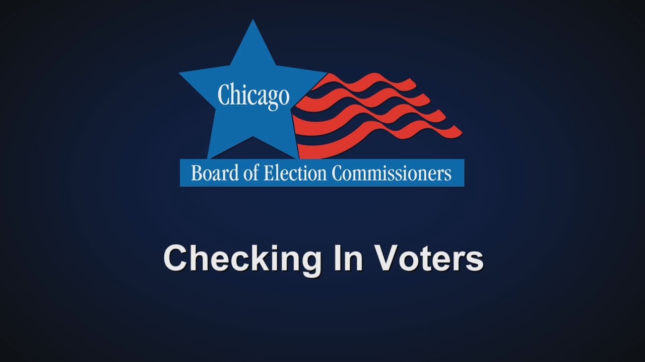 Chicago Election Board Checking in Voters and Issuing Ballots YouTube