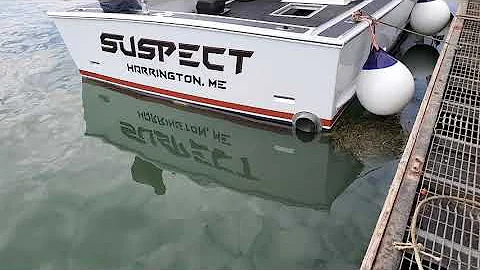 Tim Toppin's Scania 13L powered Mitchell Cove 35' "Suspect" launch day!