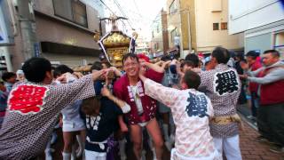 平成26年 桜本商店街 日本の祭り ベスト写真 神輿練り。