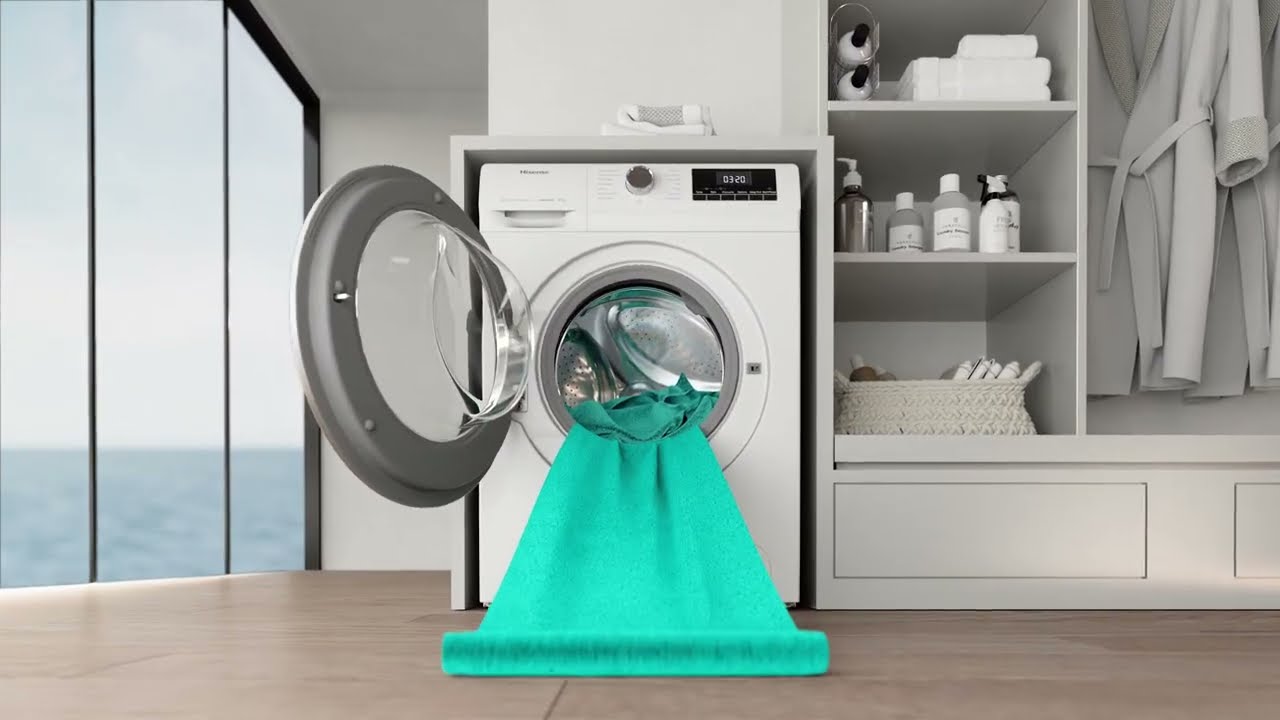 Hisense Steam 8kg Washing Machine WFQY8012 Purejet Allergy