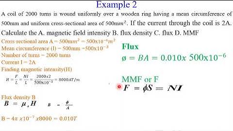 Magnetic Circuit Calculations: Reluctance(S), Field Intensity(H), Flux(Φ) & Flux Density(B)