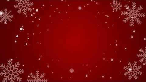Christmas red background with snowfall and snowflakes stock footage | stock video | Cinefootage