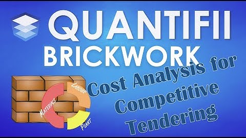 Brickwork 4 of 4 - Cost Analysis for Competitive Tendering