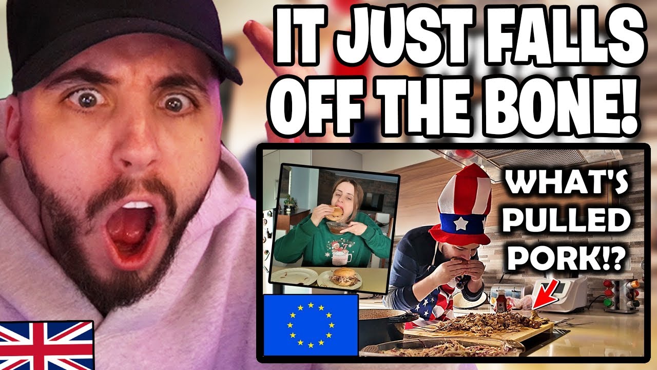 Brit Reacts to European Couple Try's American Pulled Pork for the First ...