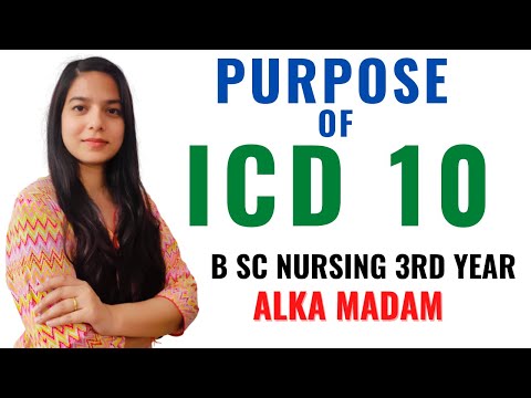 Purpose of ICD 10 II B Sc Nursing 3rd Year II Mental Health Nursing II