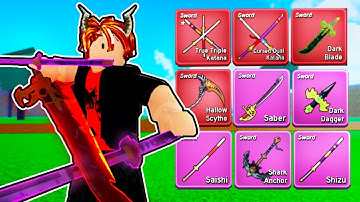 Collecting EVERY Sword In Blox Fruits..