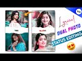 Dual photo  lyrical status editing  whatsapp status kaise banaye  vn editor  editing