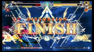 BLAZBLUE CENTRALFICTION King0Rasta (Hazama) vs HarleKiini (Terumi)