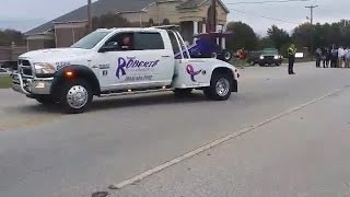 Funeral For Fallen Tow Truck Driver Brings Dozens Of Tow Trucks