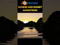 Create Realistic Sunrise & Sunset Animation in Blender 🌅