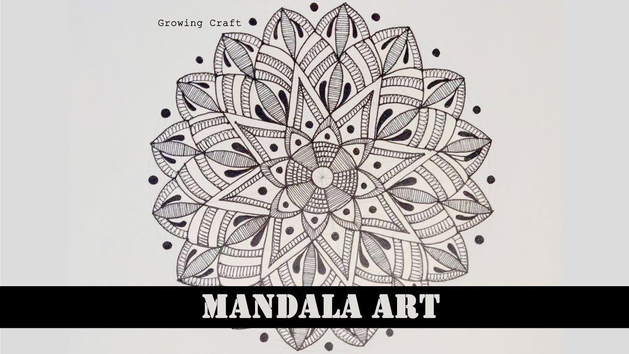 Best how to draw MANDALA ART for beginners I Step by step tutorial