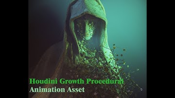 Houdini Growth Procedural Animation Asset  #houdini  #sidefx  #houdini  #procedural #animation #3d