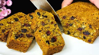 1 cup oatmeal and 1 carrot! No white sugar and no flour! Oatmeal carrot cake in 5 minutes