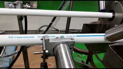 Blue ink printing on PVC pipe #pvcpipe #onlineprinting