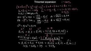 Famous Trinomial expansion applied to Genetics Wealth