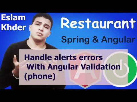 Handle alerts errors With Angular Validation (phone)