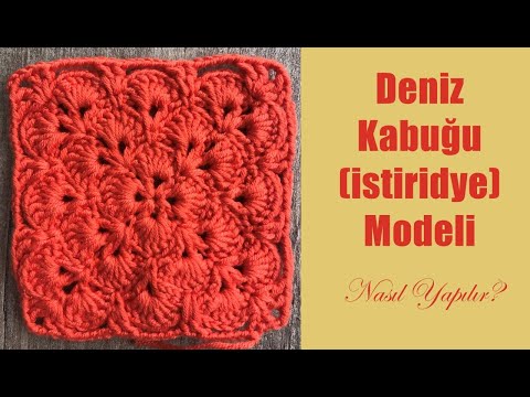 Deniz Kabuğu Battaniye Modeli Yapımı / İstiridye Modeli Yapılışı / Koltuk Şalı / Bebek Battaniyesi