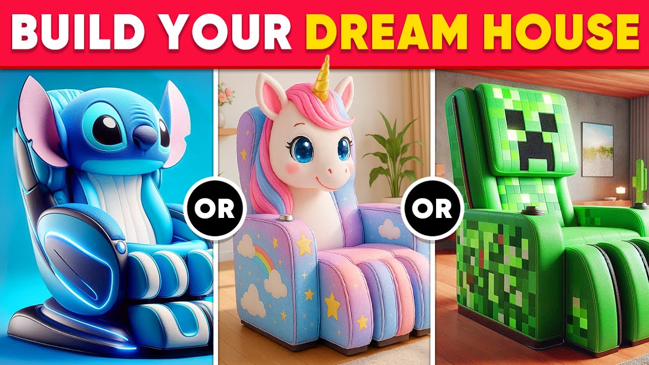 Would You Rather - Build Your Dream Mansion 🏡🌈🦄😱 Daily Quiz - YouTube