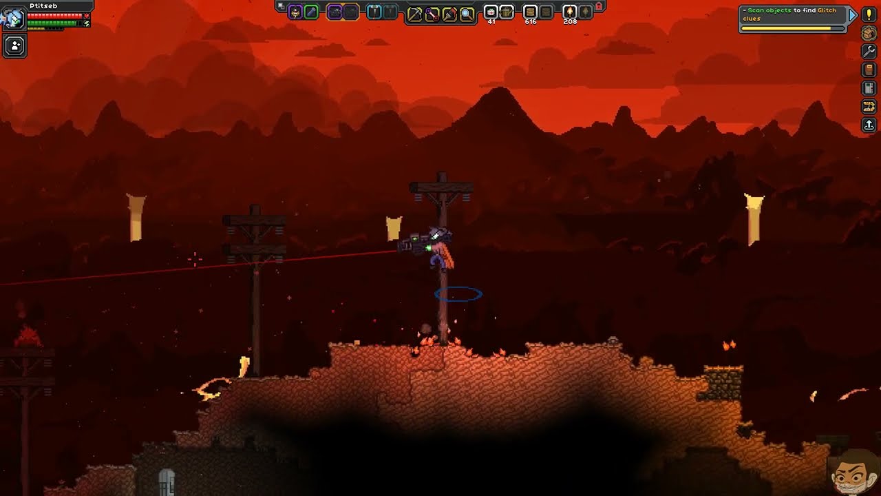 Starbound (Découverte) En route vers la 5ième gemme.