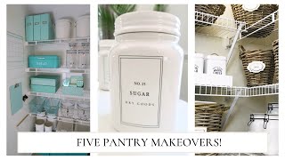 Organize With Me | 5 Pantry Organization Makeovers