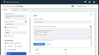 Celebrity IBM Decision Composer - Getting started tutorial - Greetings sample Profile