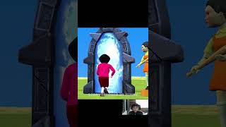 Scary Teacher 3D vs Squid Game Hell Or Heaven Choose the Right Gate 5 Times Challenge #shorts