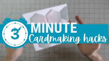 3 MINUTE CARDMAKING HACKS: Making cards with inky scraps