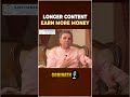 The Monetization Benefits favours Long-Form Videos? | Youtube MD Ajay Vidyasagar | Gobinath #shorts