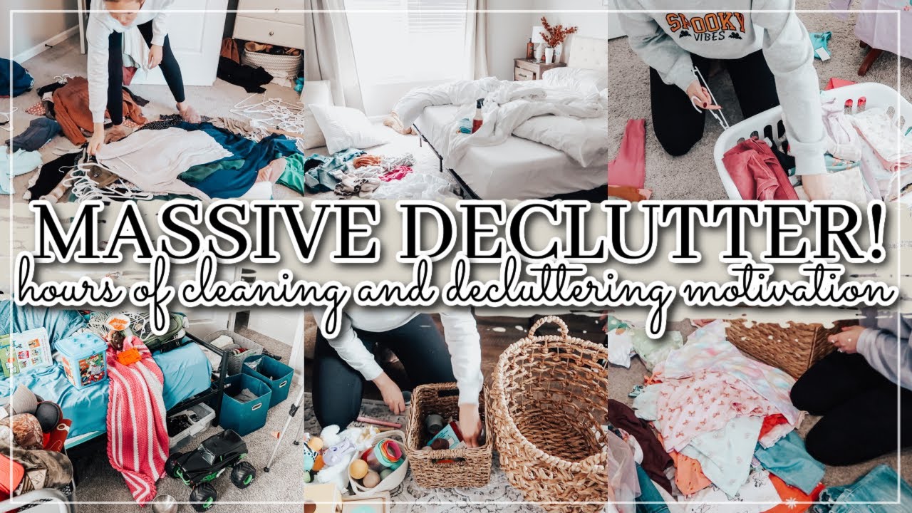 *new* CLEAN AND DECLUTTER WITH ME 2023 | konmari method decluttering ...