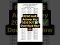 RPSC Assistant Agriculture Engineer Answer Key 2026 Out Now | Download PDF 📄🔥