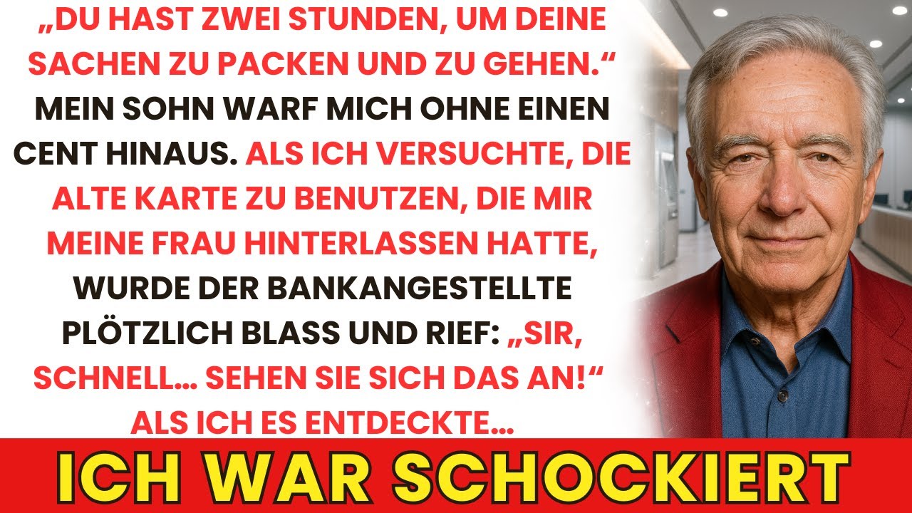 Nachdem Mein Sohn Mich Rauswarf, Nutzte Ich Die Karte Meiner Frau. Die Bank Geriet In Panik…