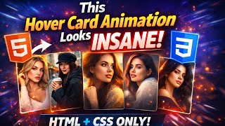 This Hover Card Animation Looks INSANE | HTML + CSS Only!