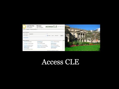 Access CLE: Online Legal Research Database