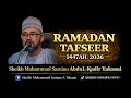 RAMADAN TAFSEER 1447AH 2026 DAY 19