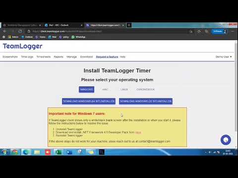 How to register in Team Logger.