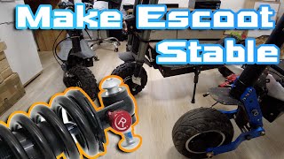 How to make Escoot more stable ? 🛴 Just upgrade suspension 🚀 No More Wobble 🍻🍕🏴‍☠️