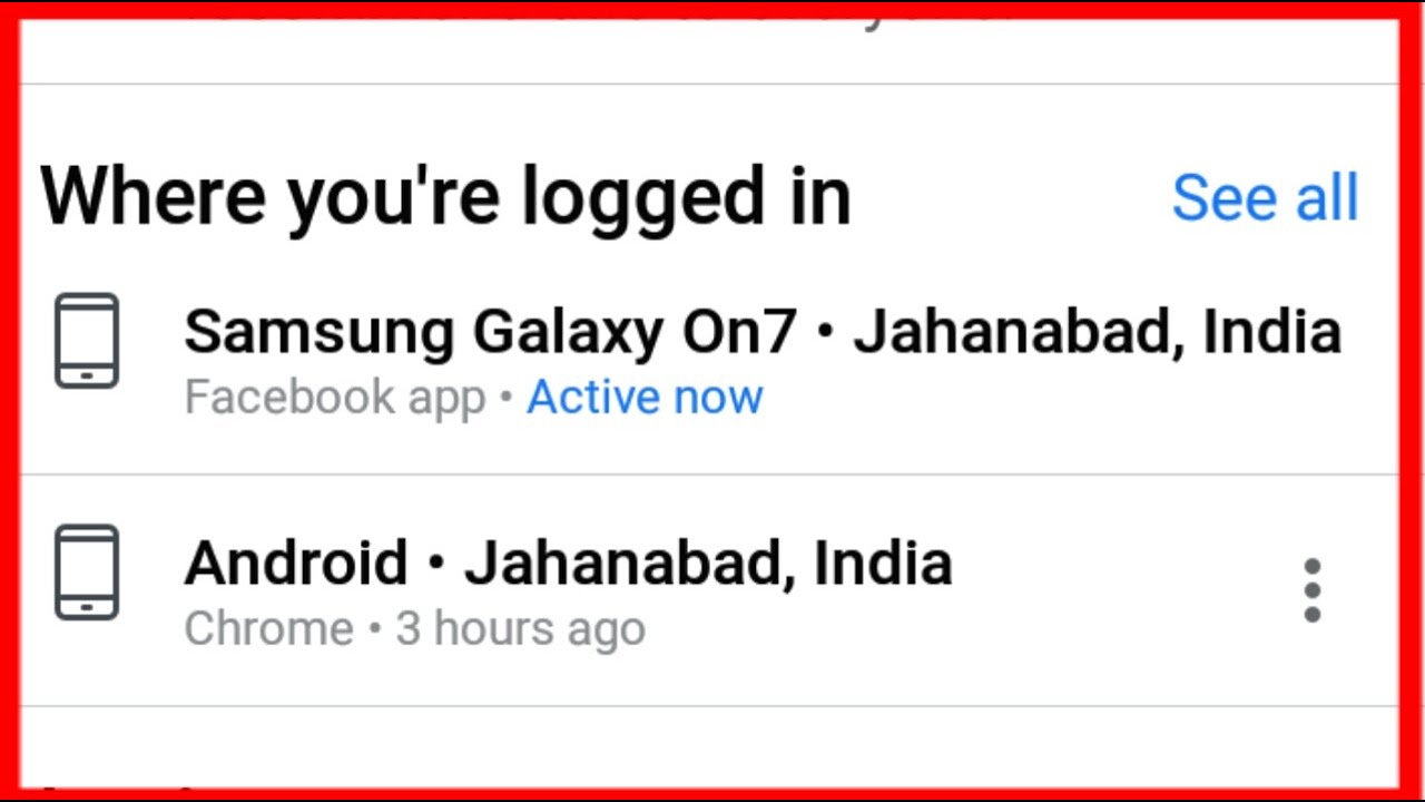 How To Check Where You Re Logged In Your Facebook Account Youtube