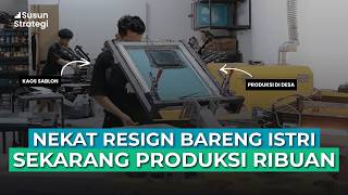Usaha Sablon Kaos Rumahan di Pedesaan dari Modal Nekat Jual Rumah Kini Produksi Ribuan