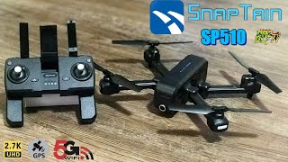 SnapTain SP510 2.7k GPS 5g Wi-Fi fpv Foldable Drone. Full Flight Review & Unboxing