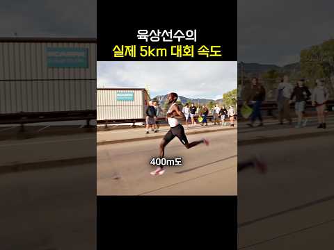 육상선수의 실제 5km 대회 속도 thumbnail